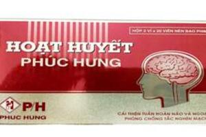 Thông tin Thuốc HOẠT HUYẾT PHÚC HƯNG