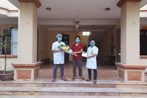 Bệnh nhân 170 điều trị tại Bệnh viện Đa khoa huyện Kim Sơn, tỉnh Ninh Bình đã được xuất viện.