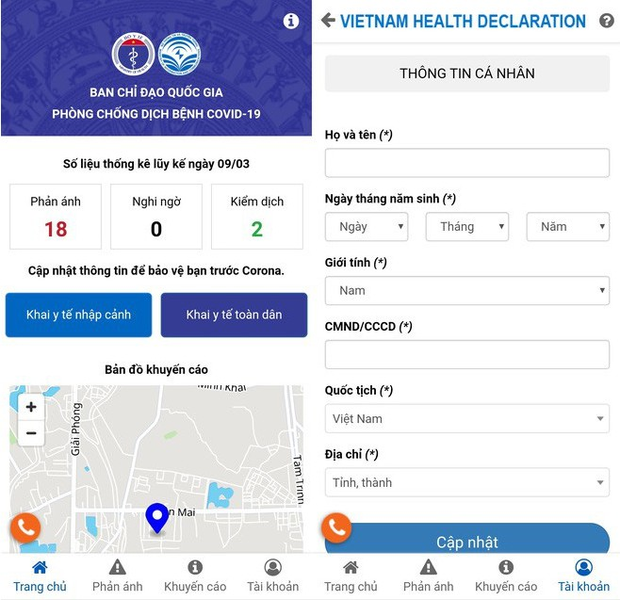Ứng dụng khai báo y tế toàn dân Việt Nam ra mắt: Phản ánh nhanh các trường hợp nghi nhiễm COVID-19 tới cơ quan quản lý - Ảnh 2.